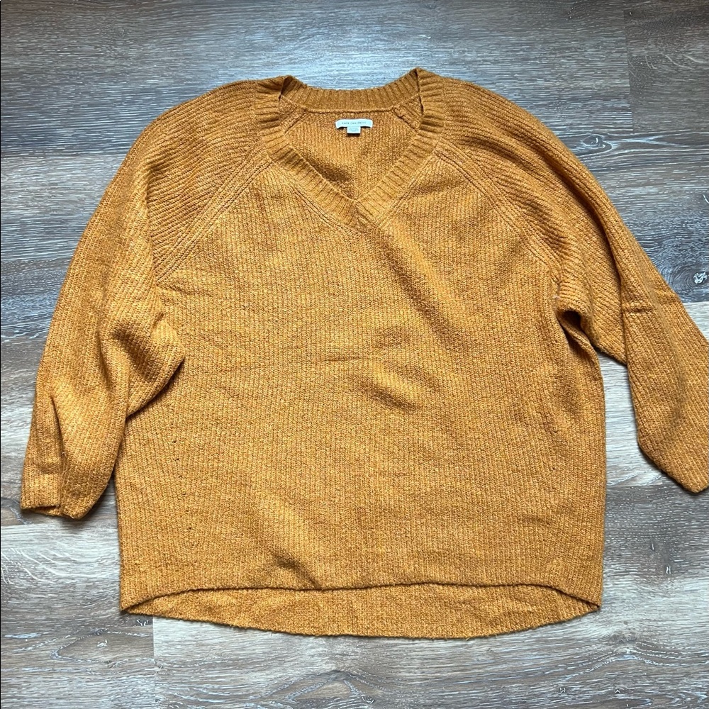 American Eagle Outfitters Mustard V-Neck Sweater